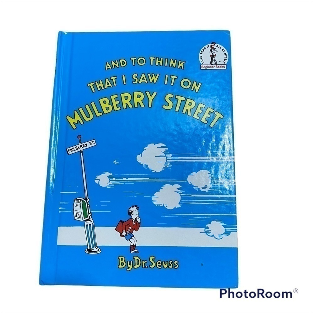 And to Think That I Saw It On Mulberry Street By Dr. Seuss Hardcover Book Blue
